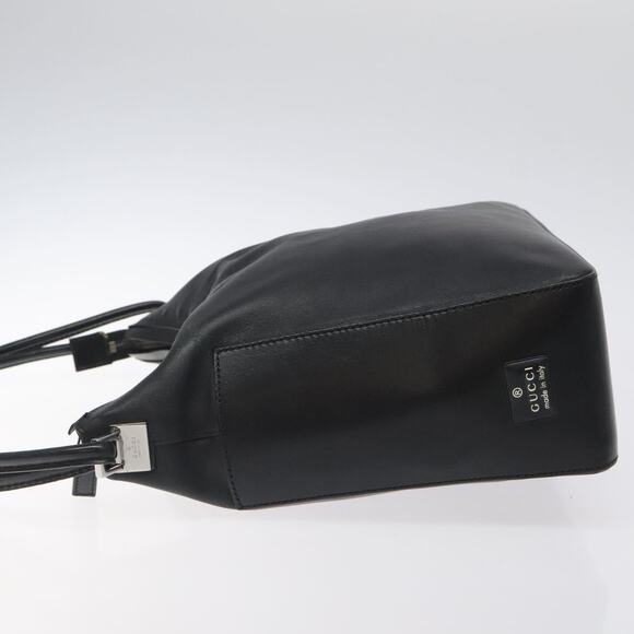 GUCCI Shoulder Bag Leather Black Silver 001 001 - Picture 5 of 16